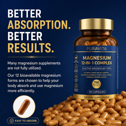PuraVita 12-IN-1 Magnesium Complex Capsules